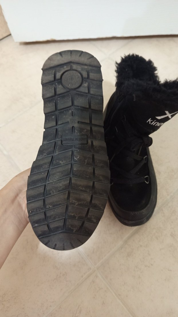 Erkek Siyah Lastik Goth Botlar - Görsel 2