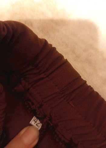 Kadın Kahverengi Midi Kumaş Pantolon - Görsel 4