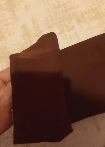 Kadın Kahverengi Midi Kumaş Pantolon - Görsel 3