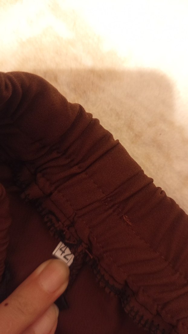 Kadın Kahverengi Midi Kumaş Pantolon - Görsel 4