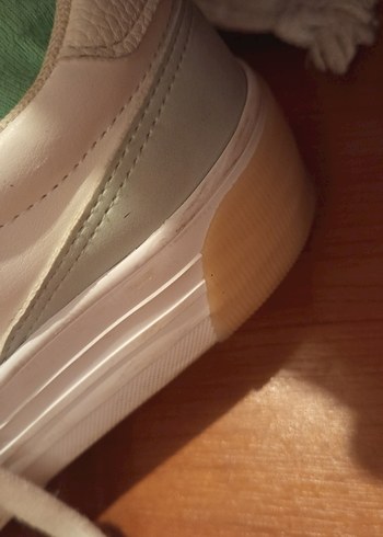 Bej Bağcıklı Kadın Spor Ayakkabı - Görsel 6