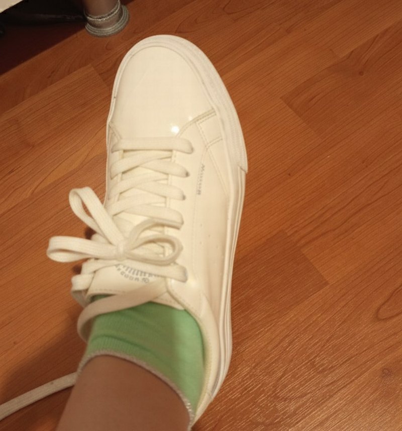 Bej Bağcıklı Kadın Spor Ayakkabı - Görsel 3