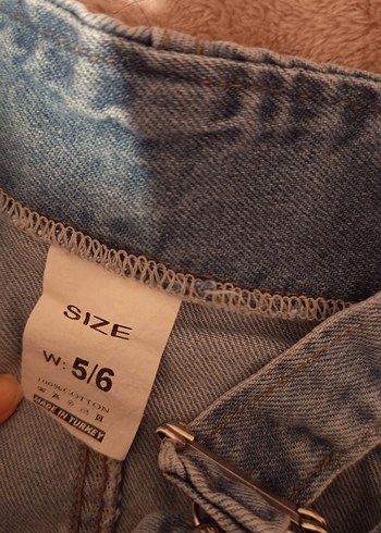 Kız erkek Çocuk Kot Tulum Ayıcıklı Cep - Görsel 3