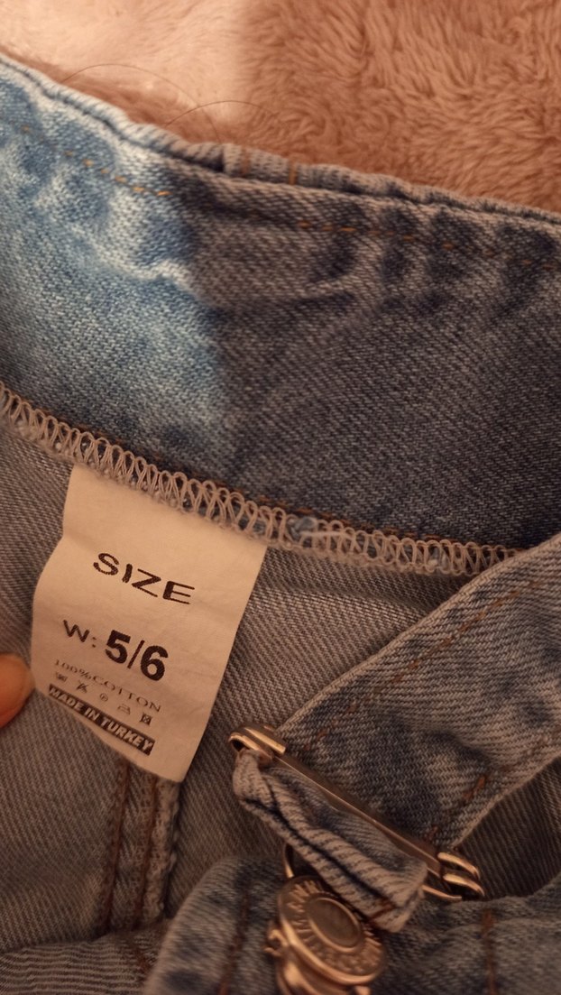 Kız erkek Çocuk Kot Tulum Ayıcıklı Cep - Görsel 3