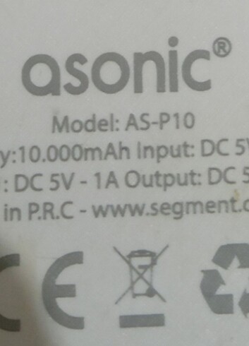 Asonic(Powerbank-10000 mAh) 