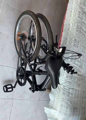 Katlanabilir Siyah BTWIN Bisiklet - Görsel 3