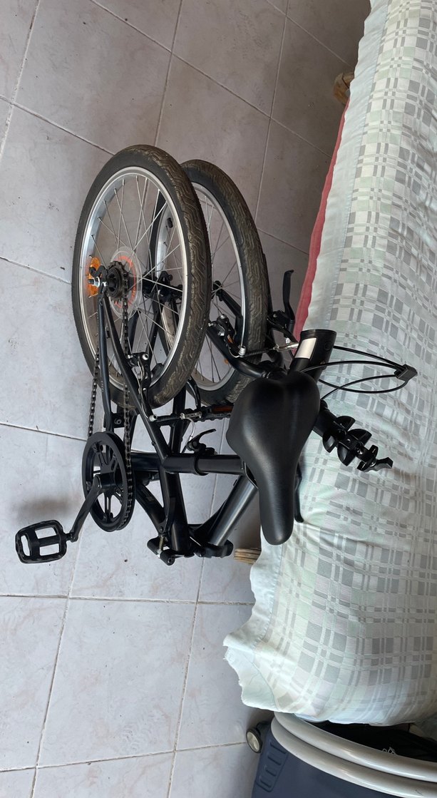 Katlanabilir Siyah BTWIN Bisiklet - Görsel 3