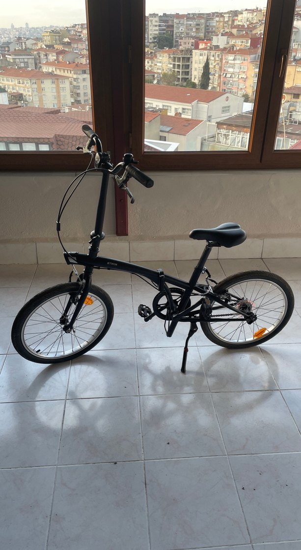Katlanabilir Siyah BTWIN Bisiklet - Görsel 2