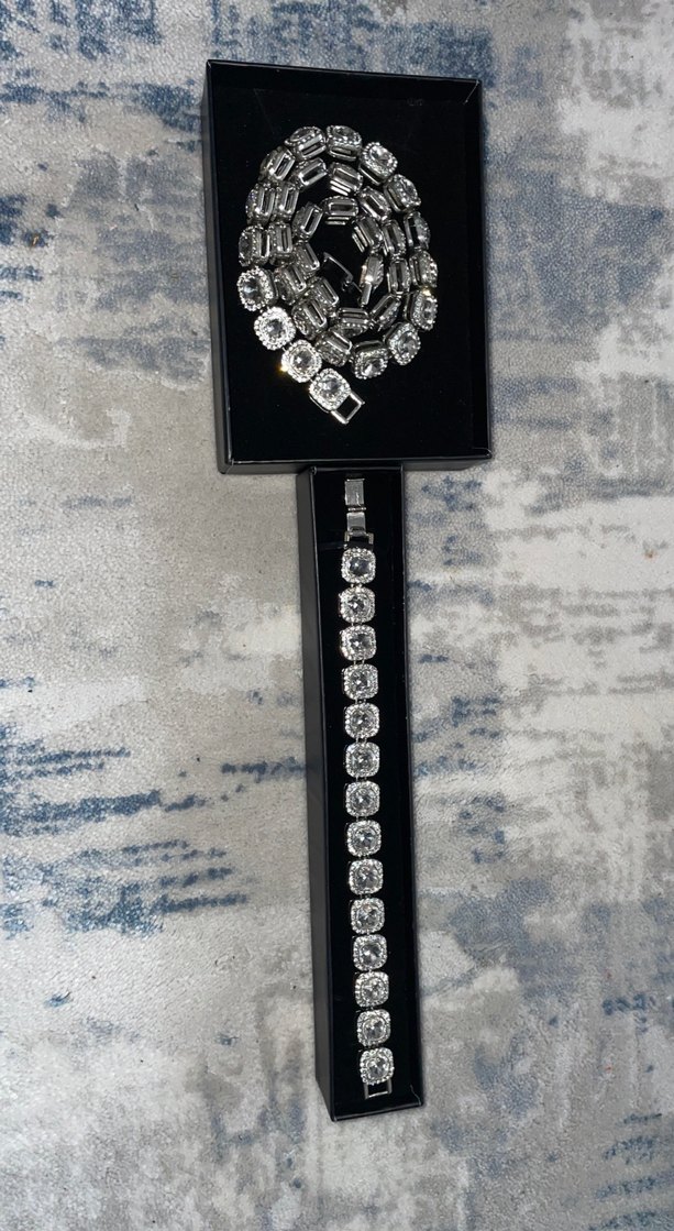 Iced out kolye ve bileklik - Görsel 2
