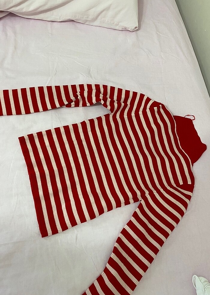 Stradivarius polo yaka sweat - Görsel 4