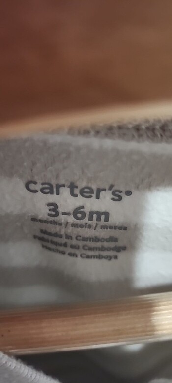3-6 Ay Beden Carters marka uyku tulumu