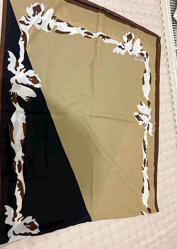 Kadın Bohem İpek Görünümlü Camel Şal - Görsel 2