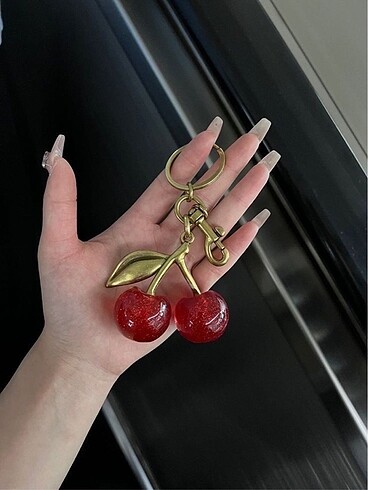 Cherry çanta charm aksesuar