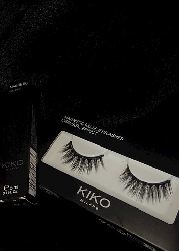 KIKO Manyetik Siyah Maskara ve Takma Kirpik - Görsel 2