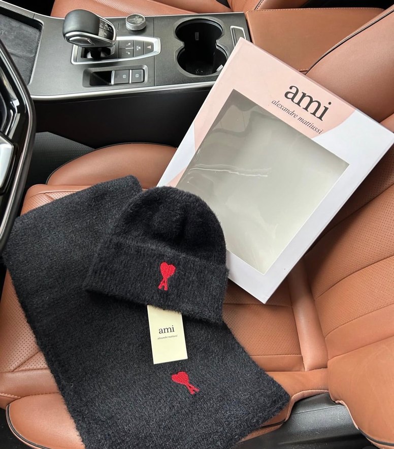 Beyaz Örgü Kadın Bere - CELINE - Görsel 4