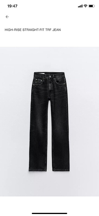 ZARA STRAIGHT FİT SİYAH JEAN