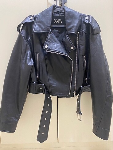 ZARA CROP DERİ CEKET