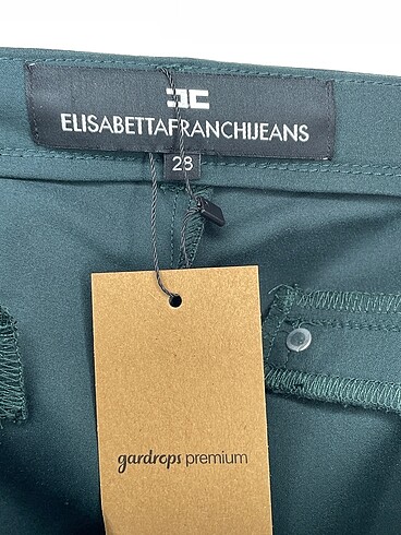 28 Beden yeşil Renk Elisabetta Franchi Kumaş Pantolon %70 İndirimli.