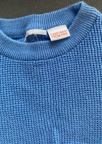 Mavi Çocuk Kazak - Görsel 4