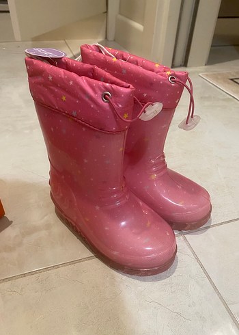 Kız Çocuk Pembe yağmur botu - Görsel 4