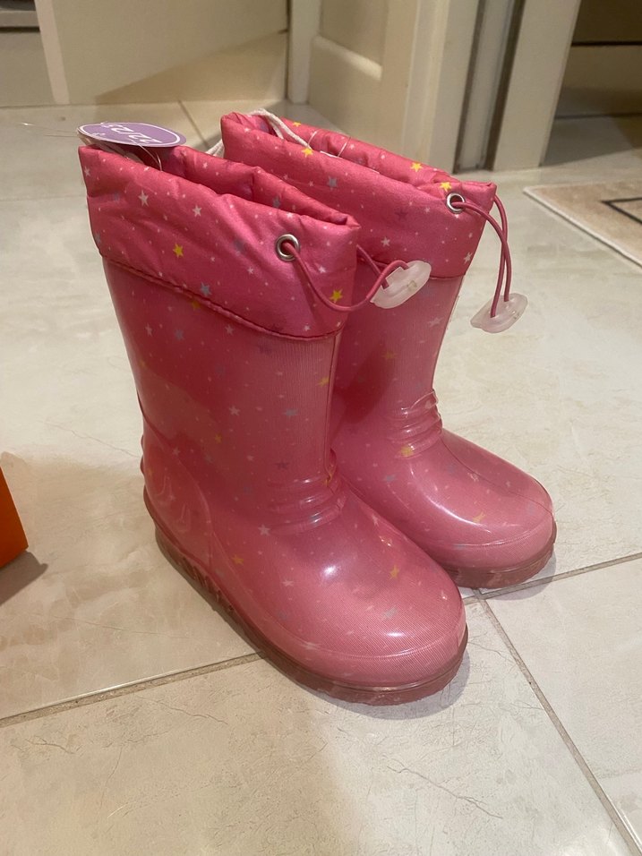 Kız Çocuk Pembe yağmur botu - Görsel 4