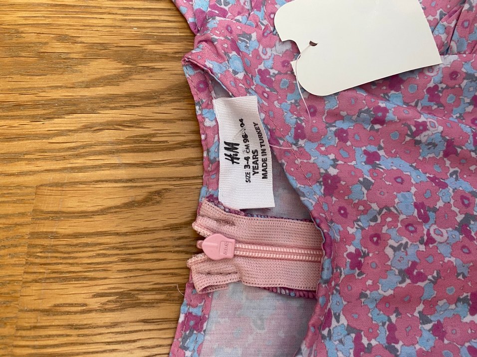 Çiçekli Kız Elbisesi Fırfırlı - Görsel 4