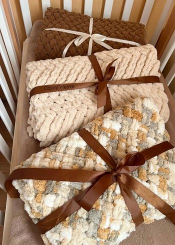 Pastel Renkli Çocuk Örgü Battaniye - Görsel 2