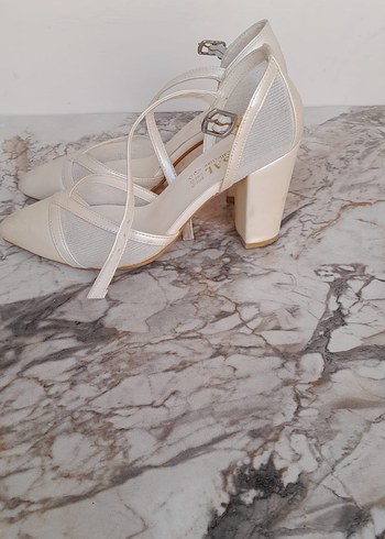 Diğer Sedefli Stiletto Topuklu Kadın Abiye Ayakkabı