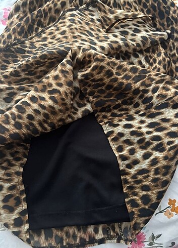 Tiffany&Co Leopar desen elbise