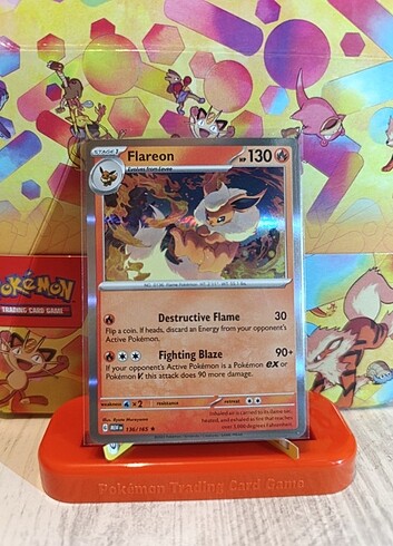 Pokemon 151 136/ 165 Flareon Holo Rare