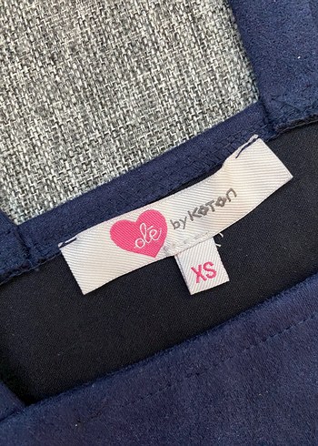 xs Beden Kadın Lacivert Süet Askılı Midi Elbise