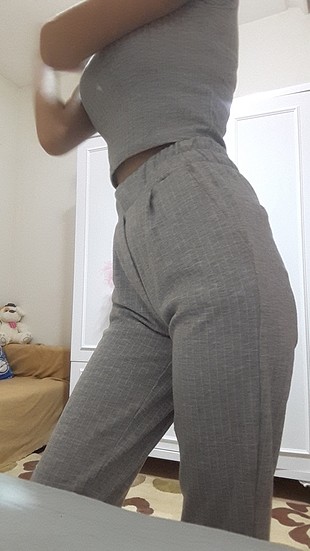 Gri jogger tarzı eşofman 