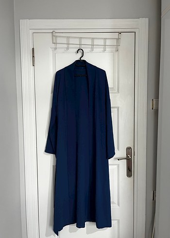 Lacivert Uzun Kadın İnce Kimono - Görsel 2
