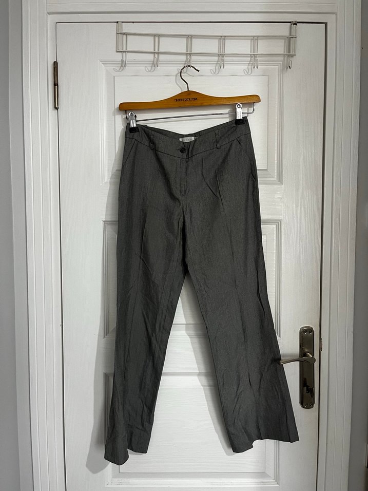 Gri Kumaş Pantolon - Görsel 3