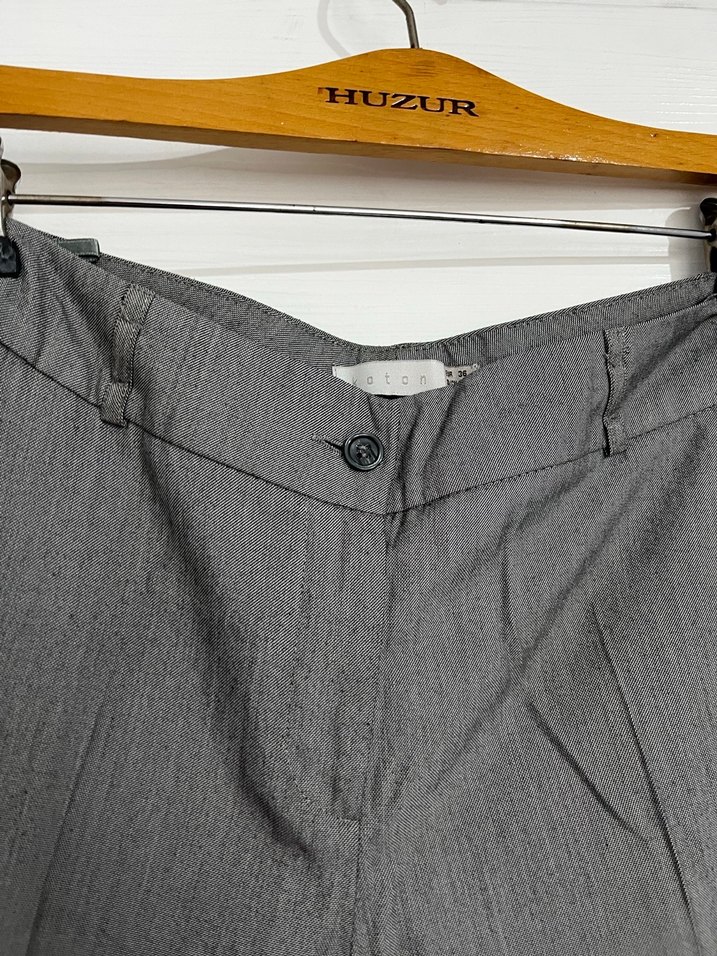 Gri Kumaş Pantolon - Görsel 4
