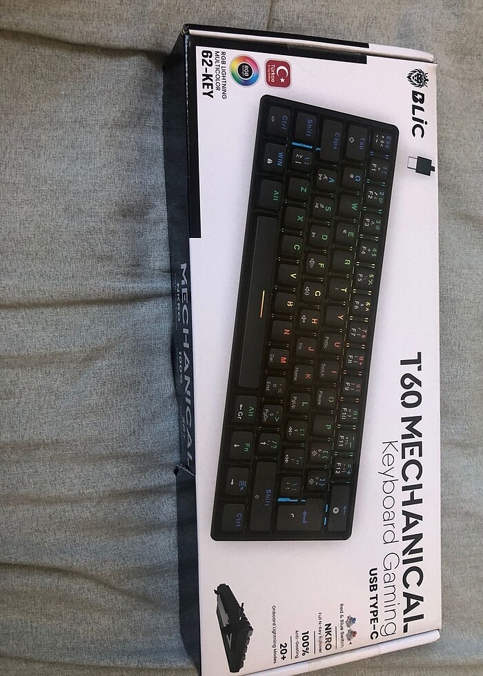 Mekanik rgb klawye - Görsel 3