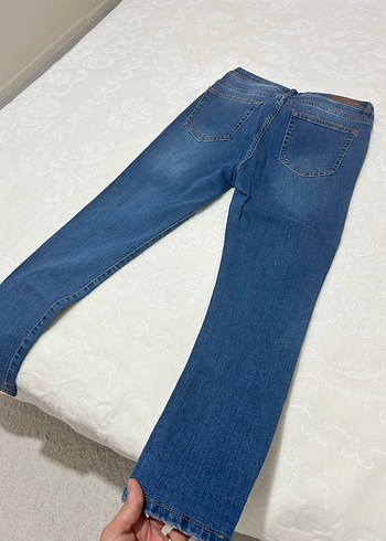 U.S Polo Assn. Düğmeli Mavi Kadın Denim Jean