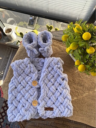 Puffy yenidoğan bebek yelek