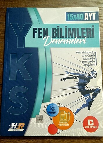 HIZ&RENK YAYINLARI AYT FEN BİLİMLERİ DENEMESİ 15×40