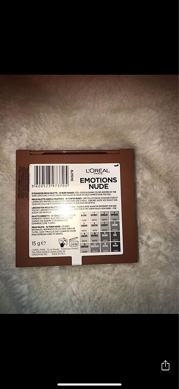  Beden Loreal Paris Nude Far Paleti
