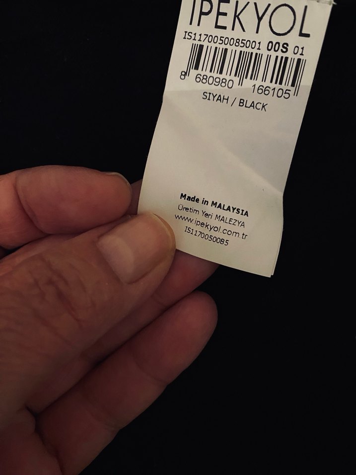 Siyah Uzun Kollu dokuma Kadın Kazak - Görsel 5