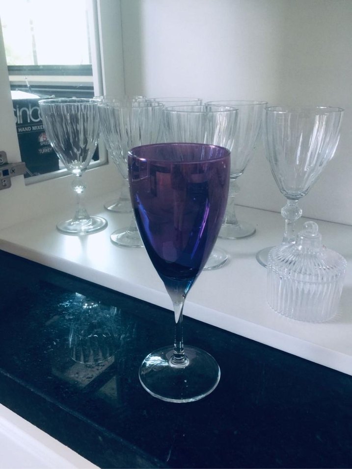 Koyu Mor Şarap Kadehleri - Görsel 5