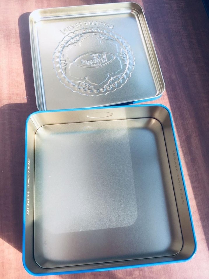 Kafkas Kestane Şekeri Metal Kutusu - Mavi - Görsel 4