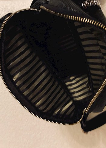 Siyah suni Deri Fermuarlı  Kadın Çanta - Görsel 7