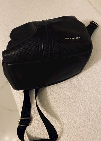 Siyah suni Deri Fermuarlı  Kadın Çanta - Görsel 5