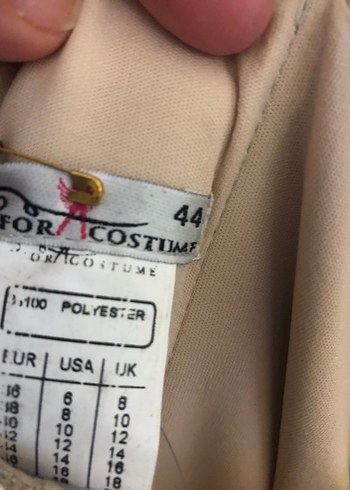 Bej Drapeli Uzun Abiye Elbise - Görsel 4