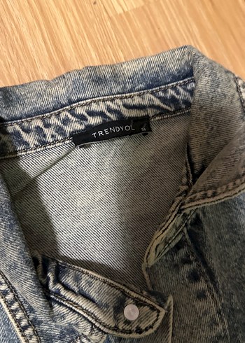38 Beden gri Renk Kadın açık mavi Denim Tulum