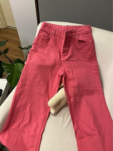 pembe wide leg pantolon
