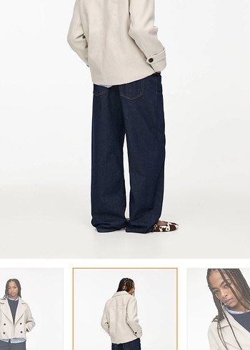 Pull and Bear Pullandbear kaşe kaban