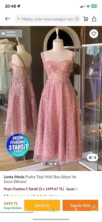 Lenta moda Gece elbisesi